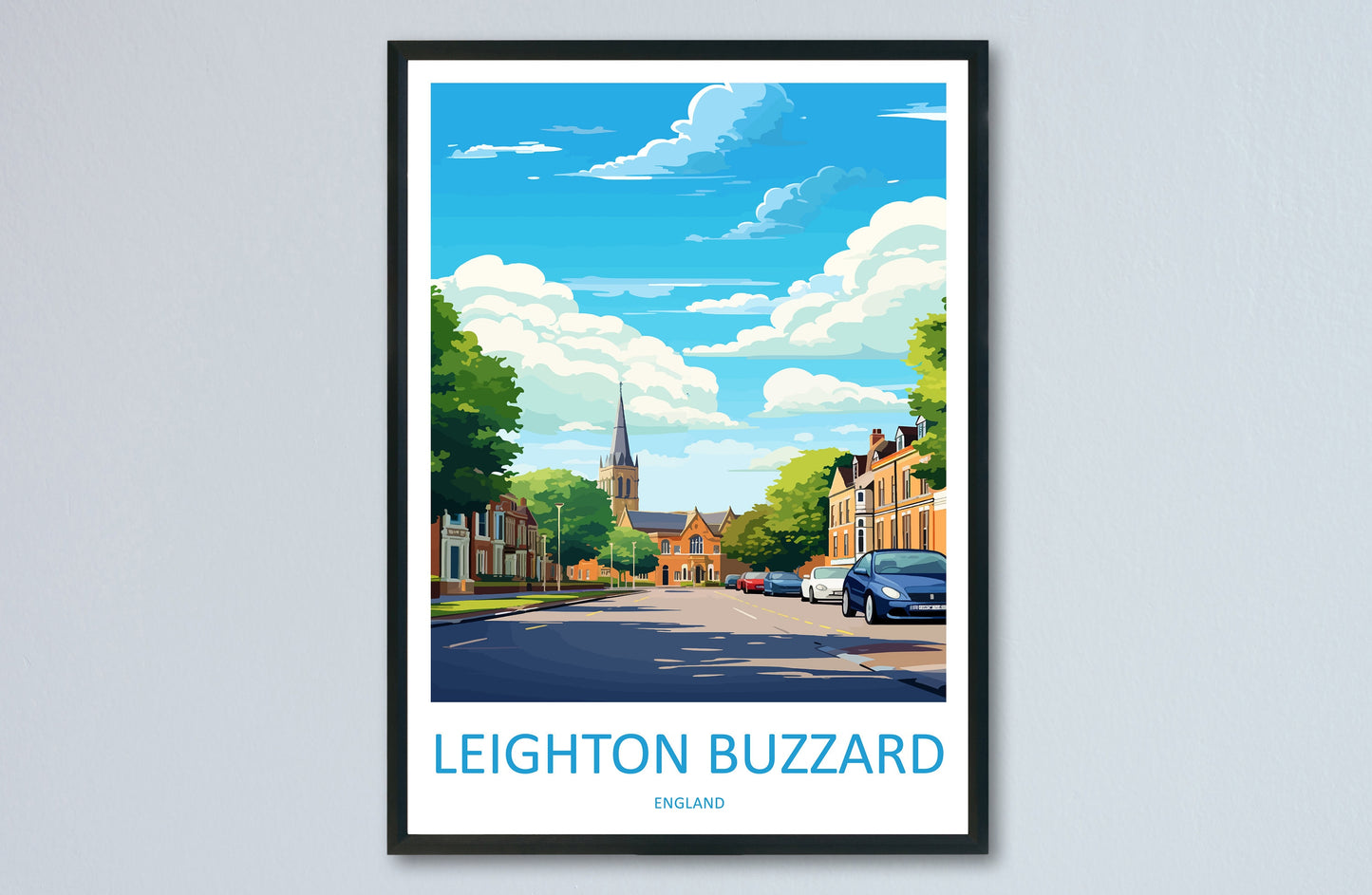 Leighton Buzzard Travel Print Wall Art Leighton Buzzard Wall Hanging Home Décor Leighton Buzzard Gift Art Lovers England Art Lover Gift