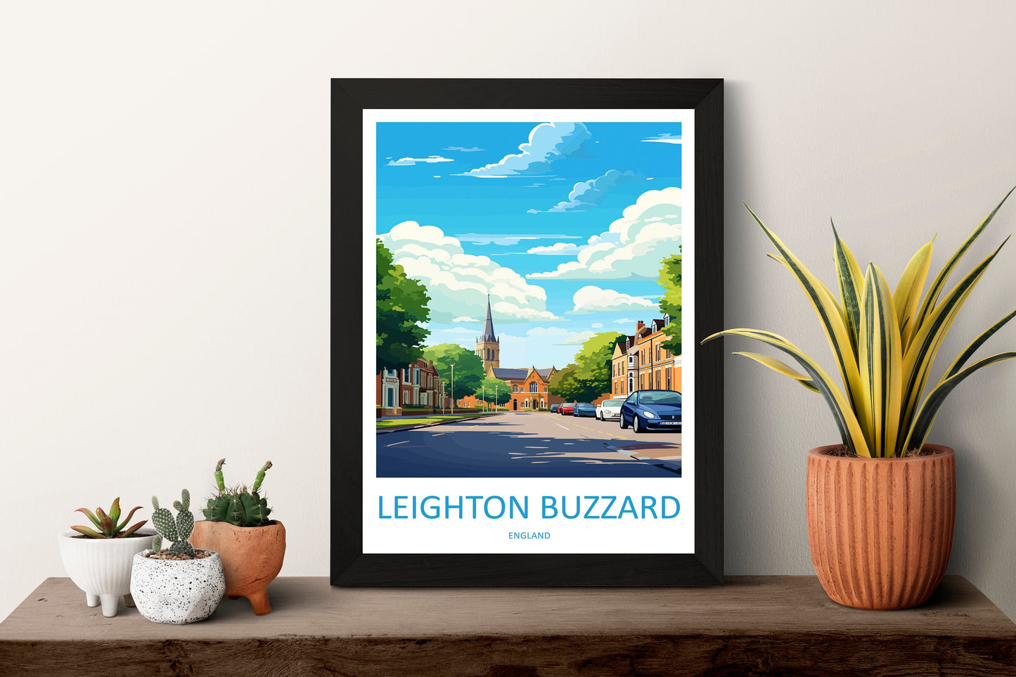 Leighton Buzzard Travel Print Wall Art Leighton Buzzard Wall Hanging Home Décor Leighton Buzzard Gift Art Lovers England Art Lover Gift