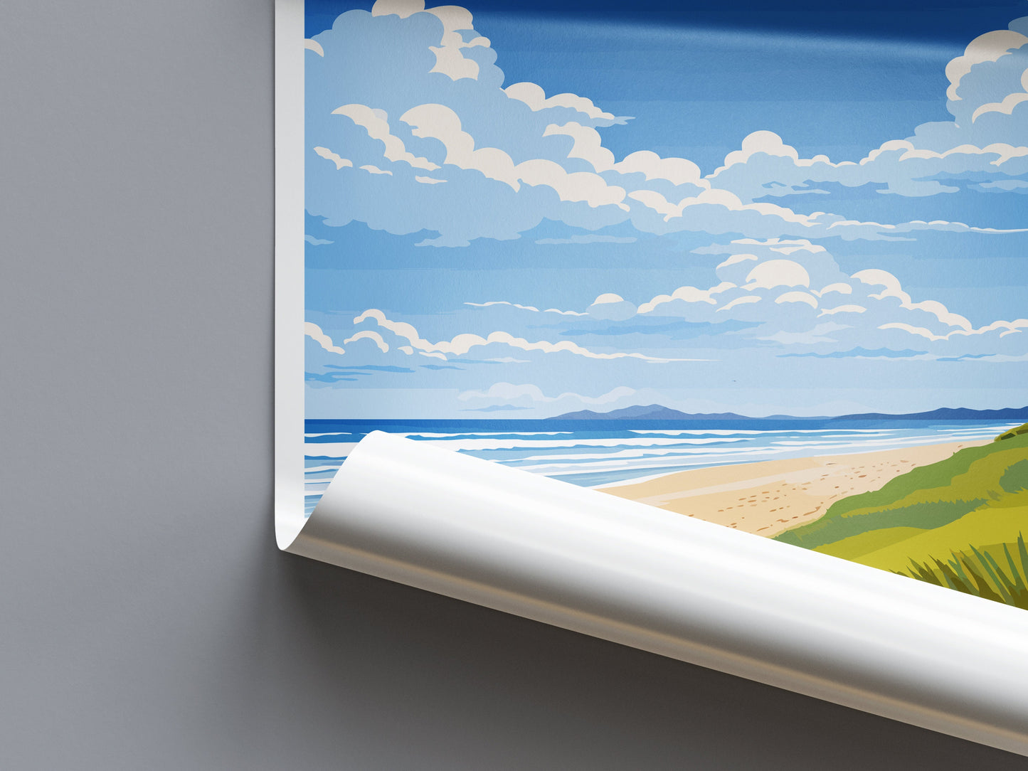 Ninety Mile Beach Travel Print Wall Art Ninety Mile Beach Wall Hanging Home Décor Ninety Mile Beach Gift Art Lovers New Zealand Travel Print