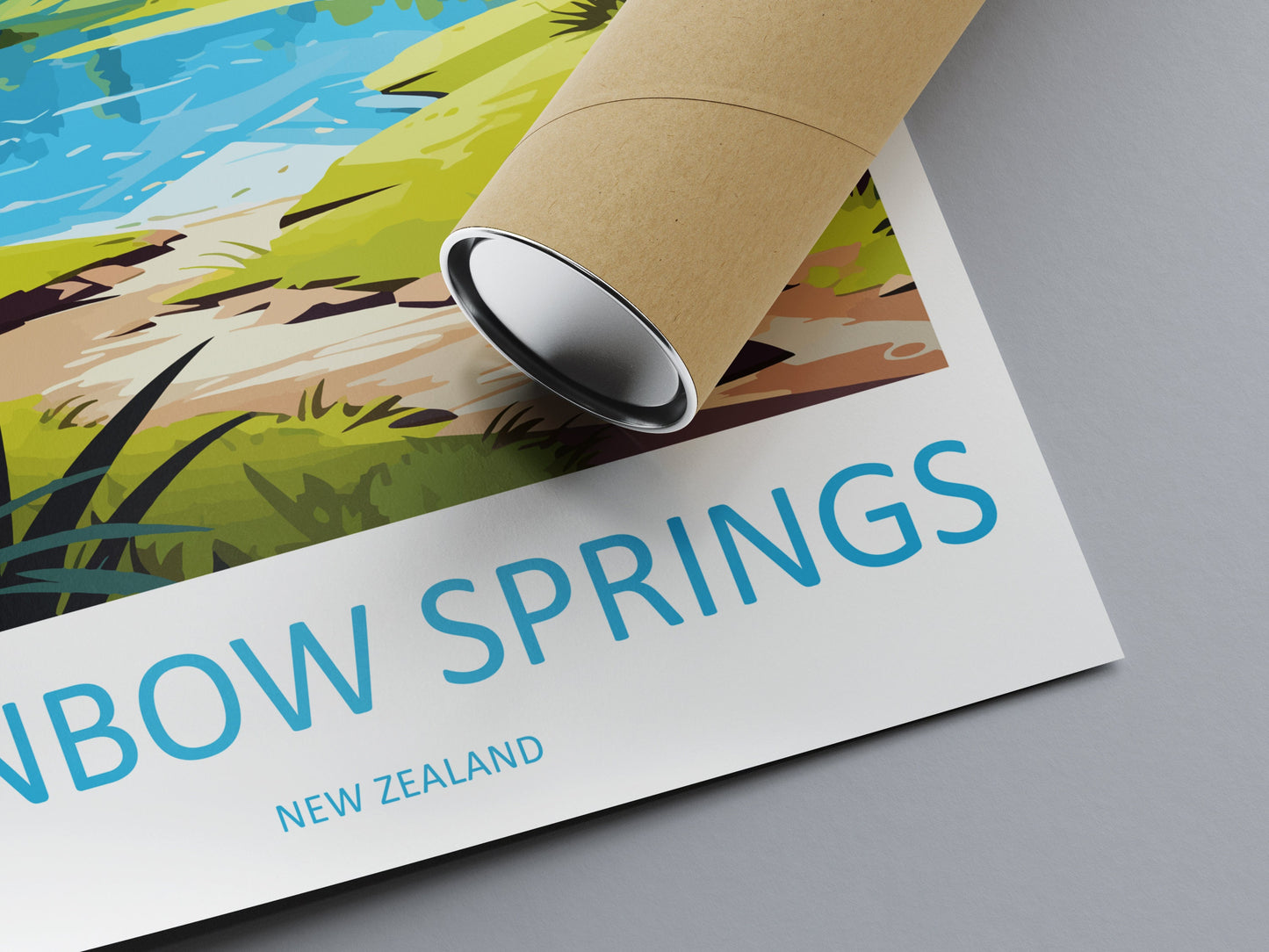 Rainbow Springs Travel Print Wall Art Rainbow Springs Wall Hanging Home Décor Rainbow Springs Gift Art Lovers New Zealand Travel Print