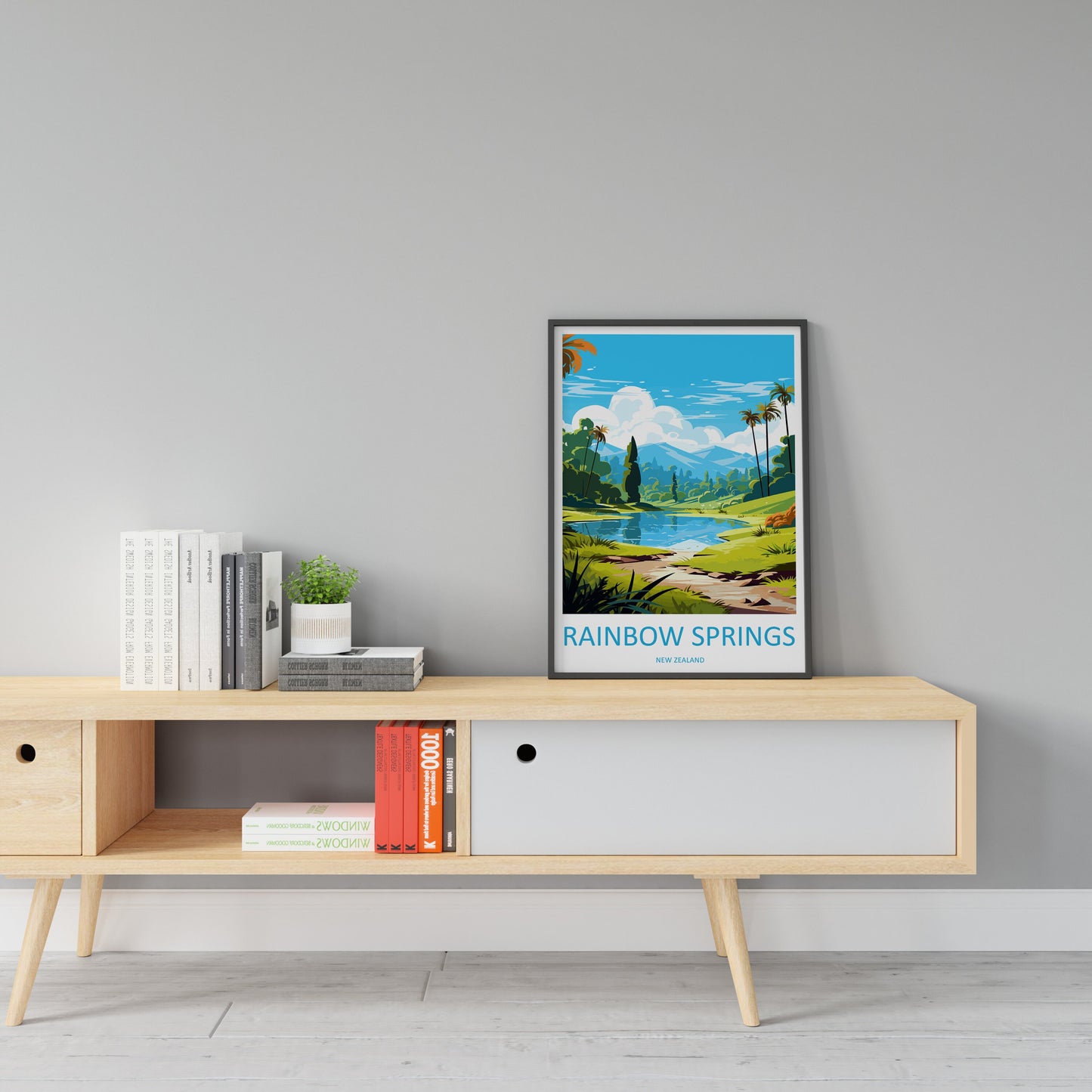 Rainbow Springs Travel Print Wall Art Rainbow Springs Wall Hanging Home Décor Rainbow Springs Gift Art Lovers New Zealand Travel Print