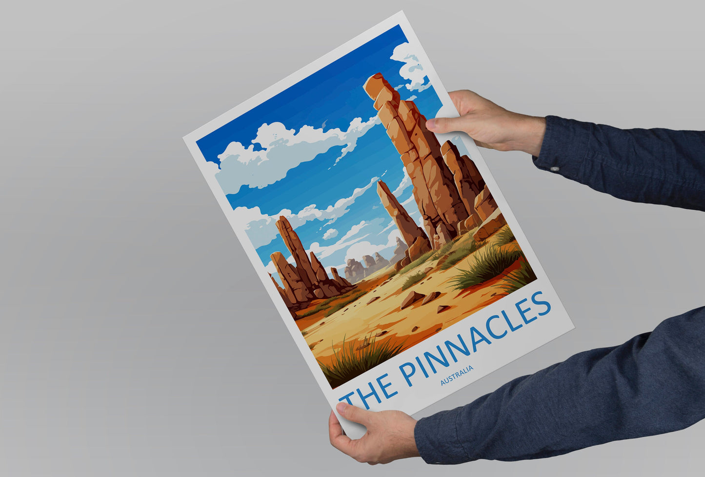The Pinnacles Travel Print Wall Art The Pinnacles Wall Hanging Home Décor The Pinnacles Gift Art Lovers Wall Art Australia Poster Decor