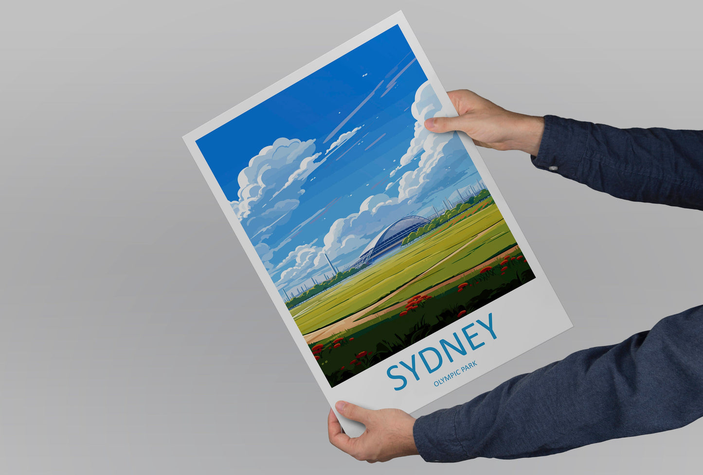 Sydney Olympic Park Travel Print Wall Art Sydney Olympic Park Wall Hanging Home Décor Sydney Gift Art Lovers Wall Art Australia Poster Decor