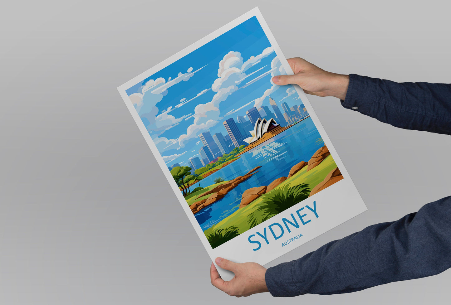 Sydney Opera House Travel Print Wall Art Sydney Opera House Wall Hanging Home Décor Sydney Gift Art Lovers Wall Art Australia Poster Decor