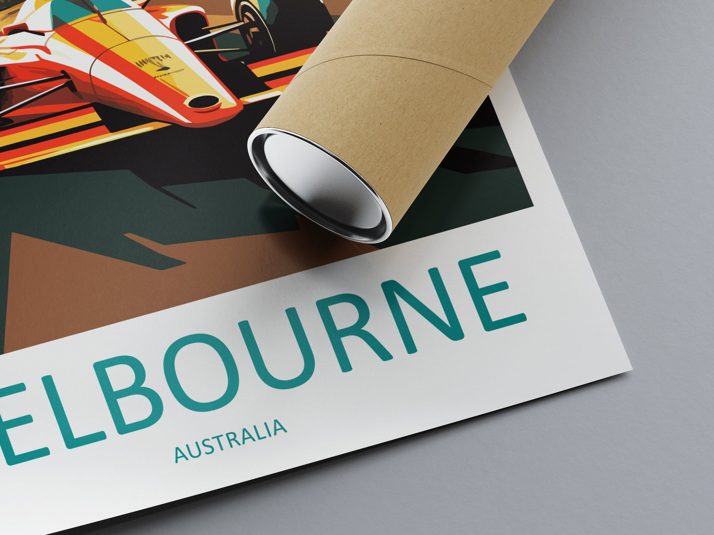 Melbourne Travel Print Wall Decor Melbourne Circuit Poster Motorsport Travel Print Art Print Racing Illustration Australia Race Travel Art
