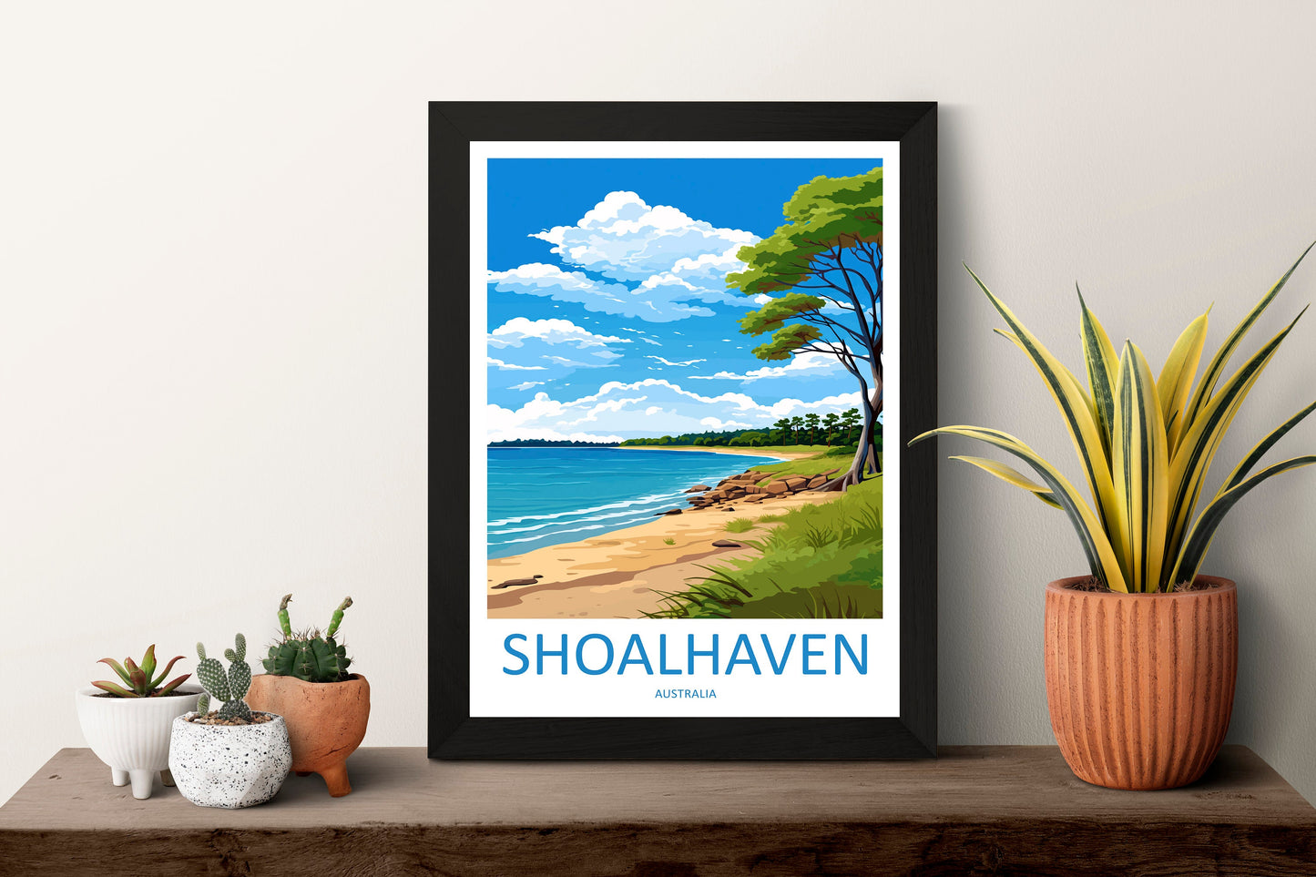 Shoalhaven Travel Print Wall Art Shoalhaven Wall Hanging Home Décor Shoalhaven Gift Art Lovers Wall Art Australia Poster Decor