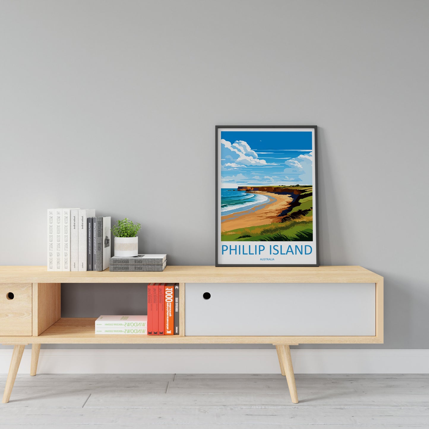Phillip Island Travel Print Wall Art Phillip Island Wall Hanging Home Décor Phillip Island Gift Art Lovers Wall Art Australia Poster Deco