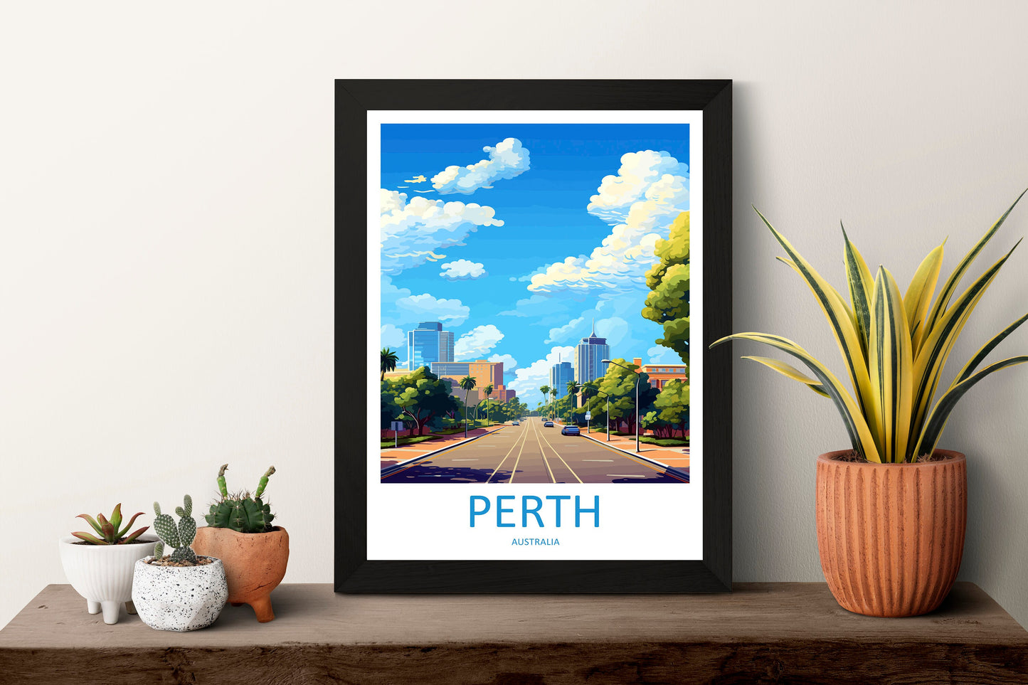Perth Travel Print Wall Art Perth Wall Hanging Home Décor Perth Gift Art Lovers Wall Art Australia Poster Deco