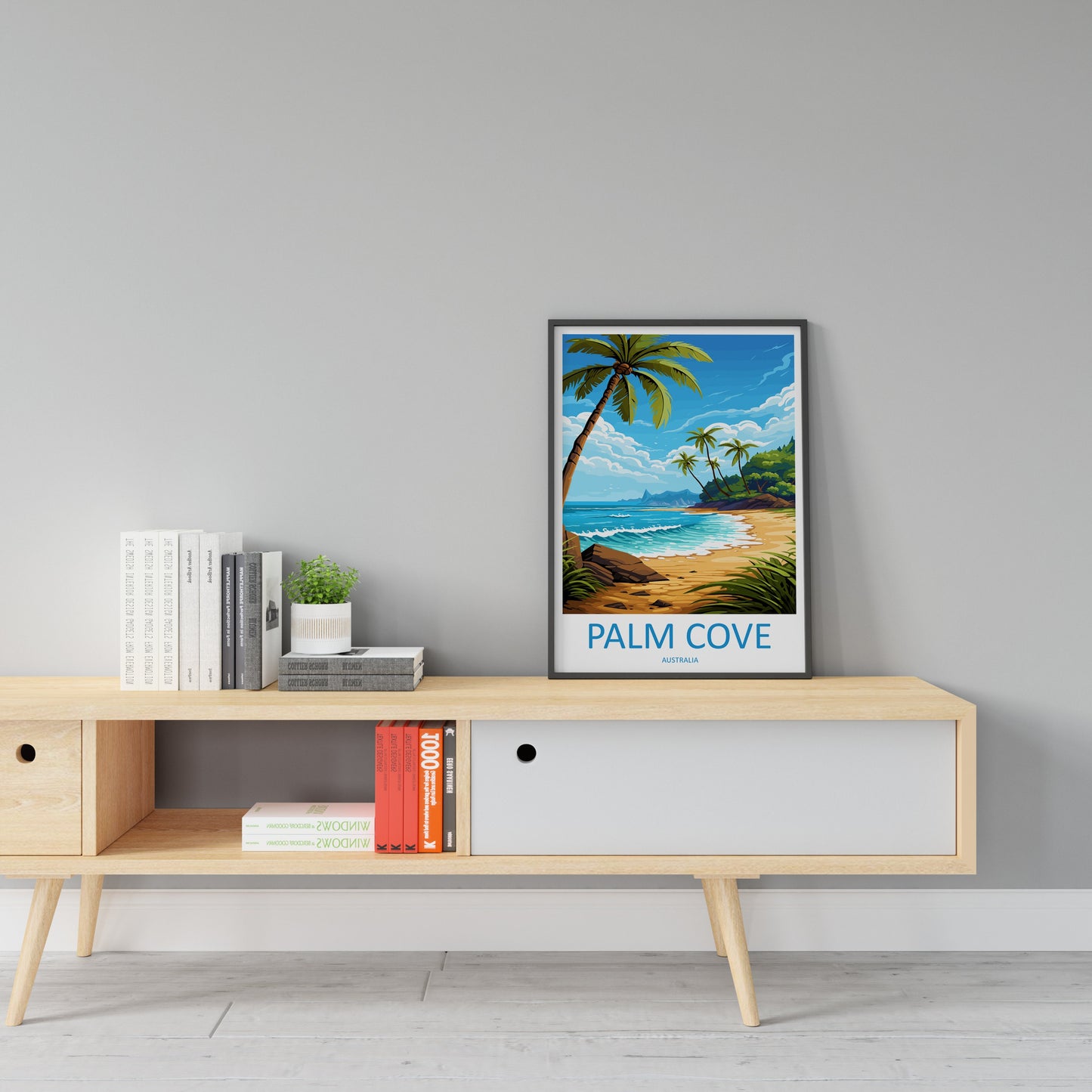 Palm Cove Travel Print Wall Art Palm Cove Wall Hanging Home Décor Palm Cove Gift Art Lovers Wall Art Australia Poster Deco
