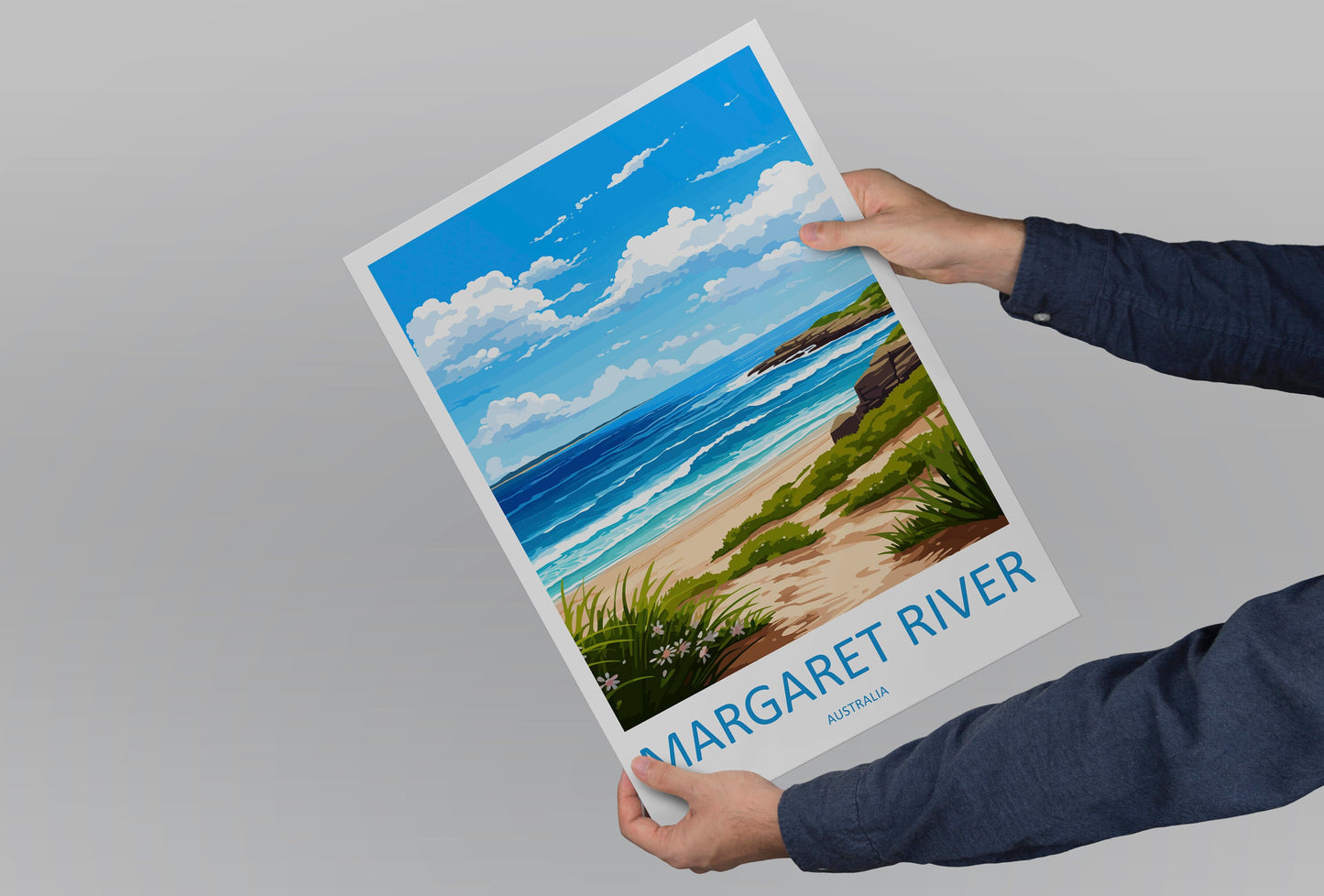 Margaret River Travel Print Wall Art Margaret River Wall Hanging Home Décor Margaret River Gift Art Lovers Wall Art Australia Poster Deco