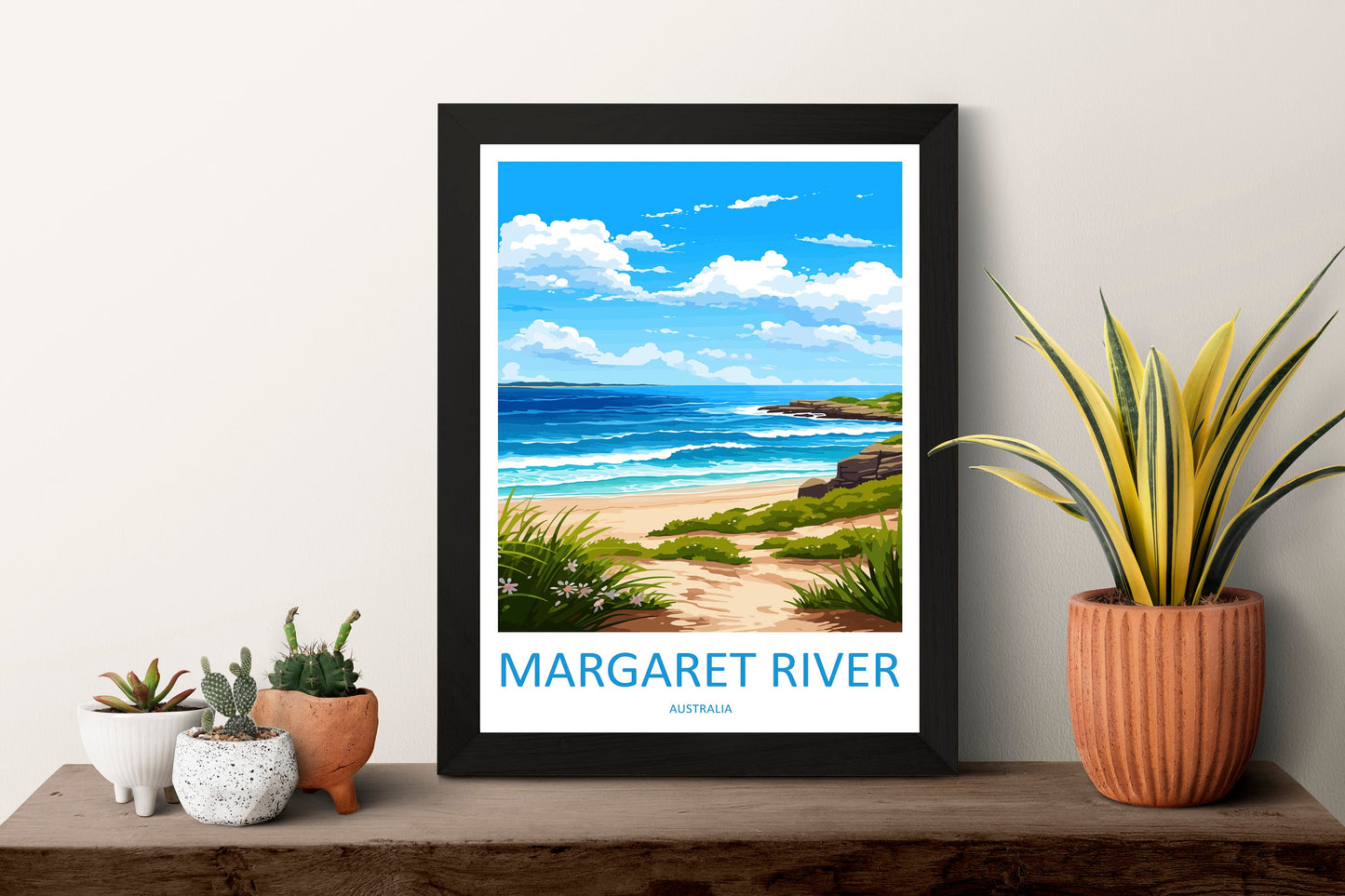 Margaret River Travel Print Wall Art Margaret River Wall Hanging Home Décor Margaret River Gift Art Lovers Wall Art Australia Poster Deco