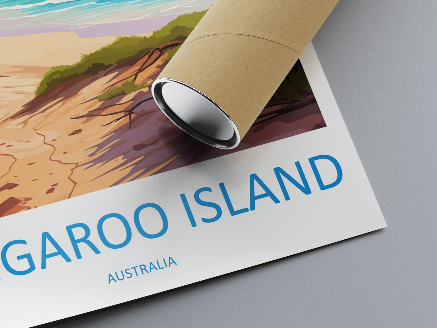 Kangaroo Island Travel Print Wall Art Kangaroo Island Wall Hanging Home Décor Kangaroo Island Gift Art Lovers Wall Art Australia Poster Deco