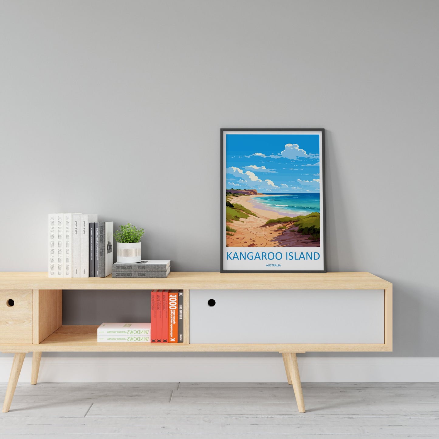 Kangaroo Island Travel Print Wall Art Kangaroo Island Wall Hanging Home Décor Kangaroo Island Gift Art Lovers Wall Art Australia Poster Deco