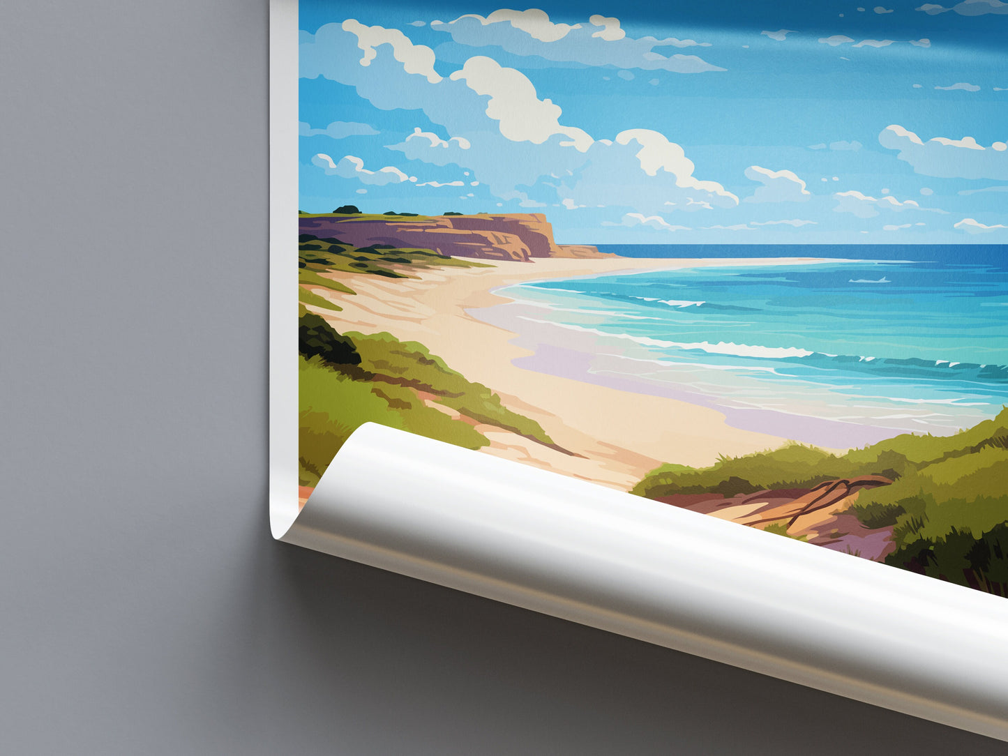 Kangaroo Island Travel Print Wall Art Kangaroo Island Wall Hanging Home Décor Kangaroo Island Gift Art Lovers Wall Art Australia Poster Deco