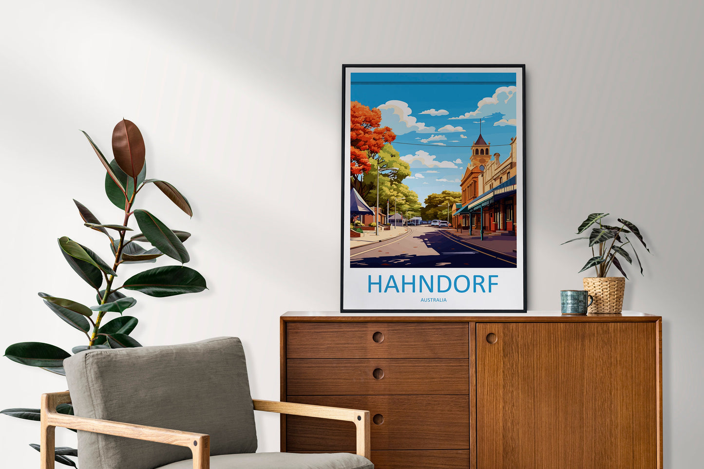 Hahndorf Travel Print Wall Art Hahndorf Wall Hanging Home Décor Hahndorf Gift Art Lovers Wall Art Australia Poster Deco Hahndorf Gift