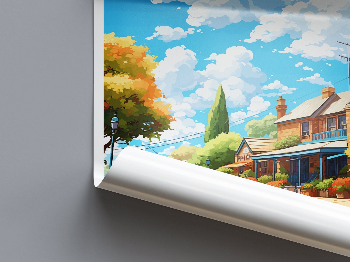Hahndorf Travel Print Wall Art Hahndorf Wall Hanging Home Décor Hahndorf Gift Art Lovers Wall Art Australia Poster Deco Hahndorf Gift