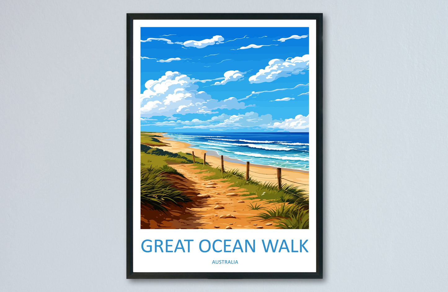 Great Ocean Walk Travel Print Wall Art Great Ocean Walk Wall Hanging Home Décor Great Ocean Walk Gift Art Lovers Wall Art Australia Poster