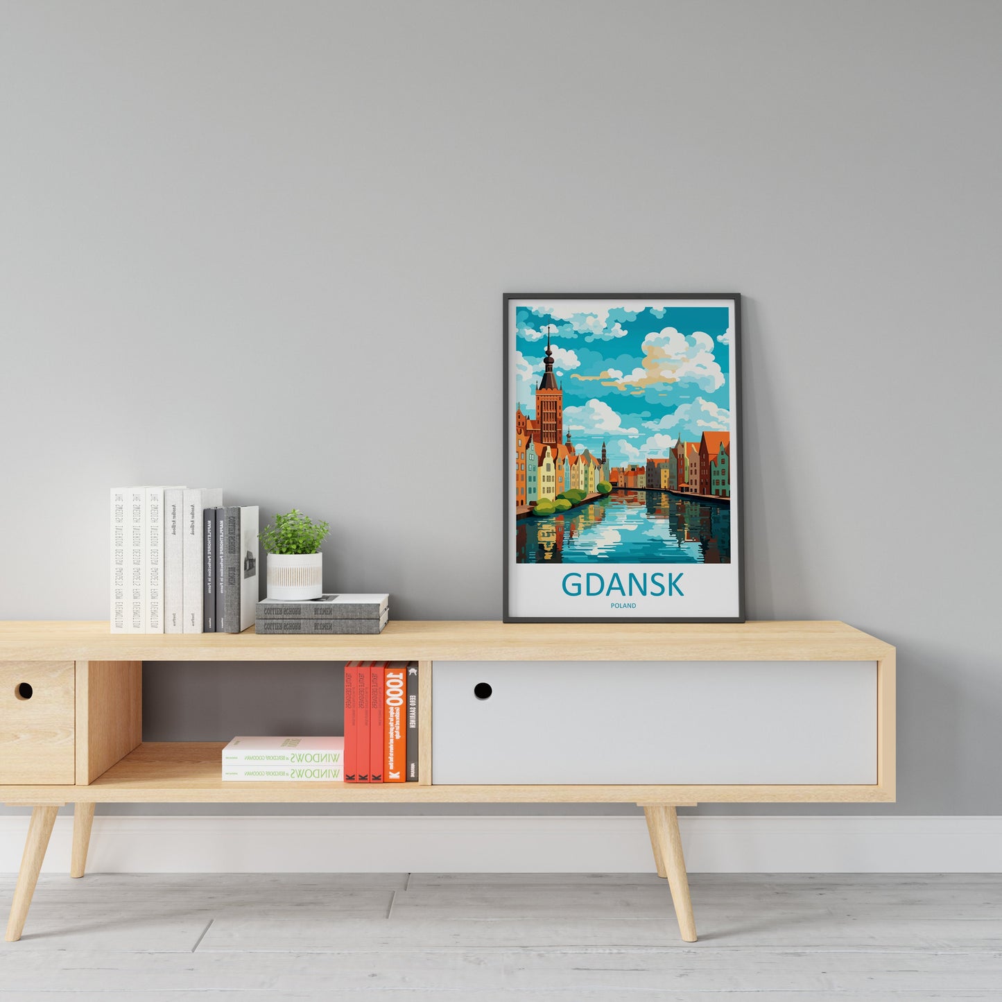 Gdansk Travel Print Gdansk Polish Home Décor Gdansk Art Print Polish Baltic coast Room Print For Polish Gift Art Poster Wall Art For Poland