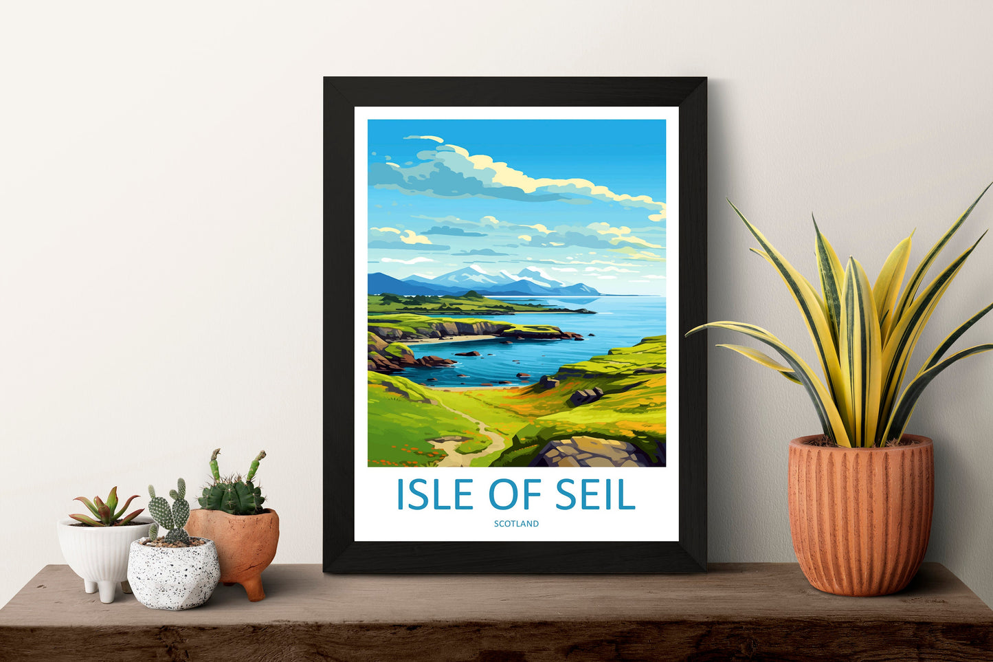 Isle Of Seil Travel Print Wall Art Isle Of Seil Wall Hanging Home Décor Isle Of Seil Gift Art Lovers Scotland Art Lover Travel Isle Gift