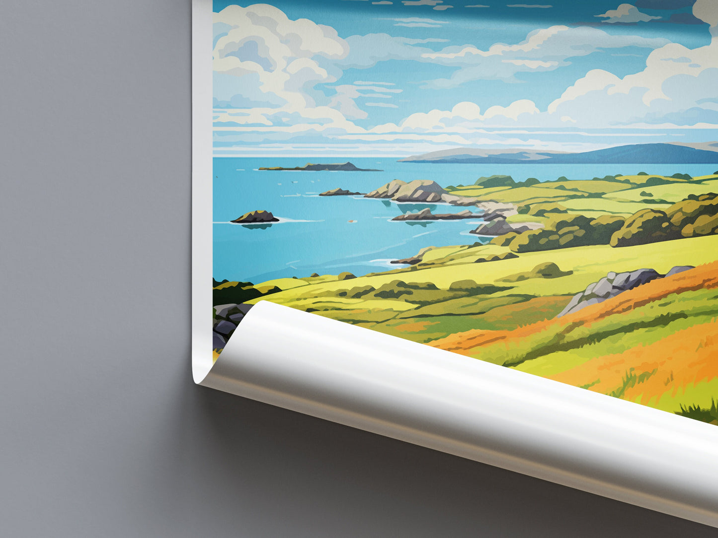 Isle Of Kerrera Travel Print Wall Art Isle Of Kerrera Wall Hanging Home Décor Isle Of Kerrera Gift Art Lovers Scotland Art Lover Travel Gift