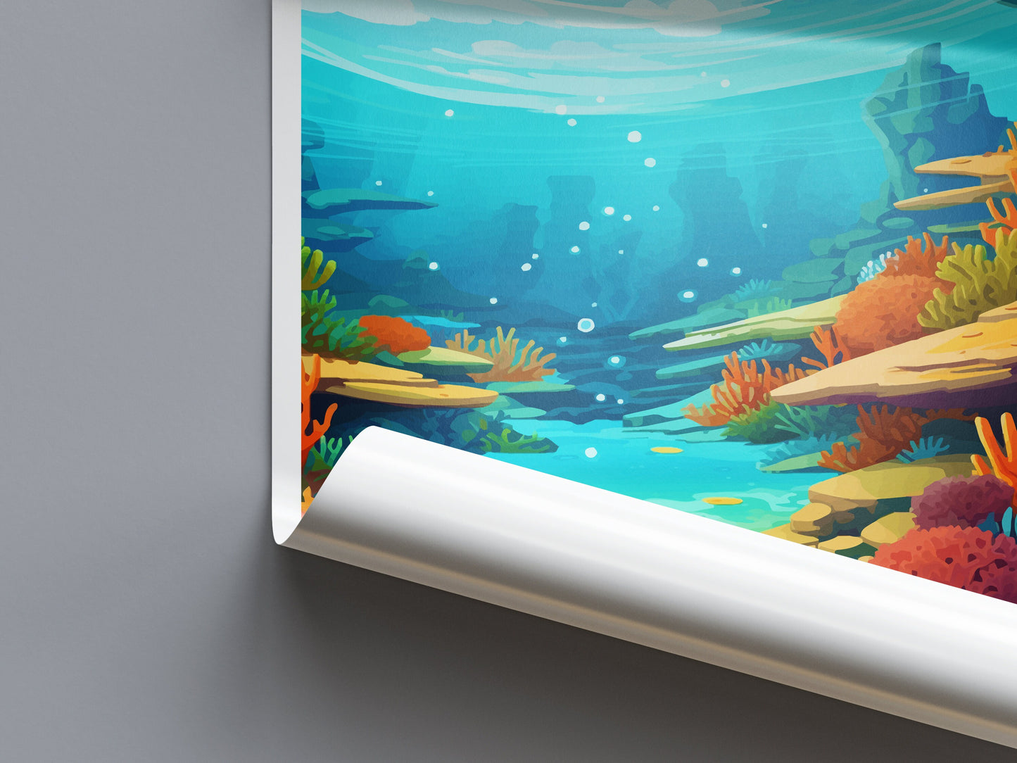 Great Barrier Reef Travel Print Wall Art Great Barrier Reef Wall Hanging Home Décor Great Barrier Reef Gift Art Lovers Wall Art Australia