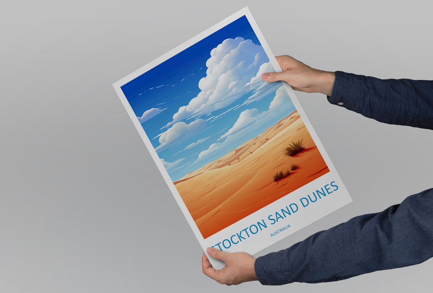 Stockton Sand Dunes Travel Print Wall Art Stockton Sand Dunes Wall Hanging Home Décor Stockton Sand Dunes Gift Art Lovers Australia Art