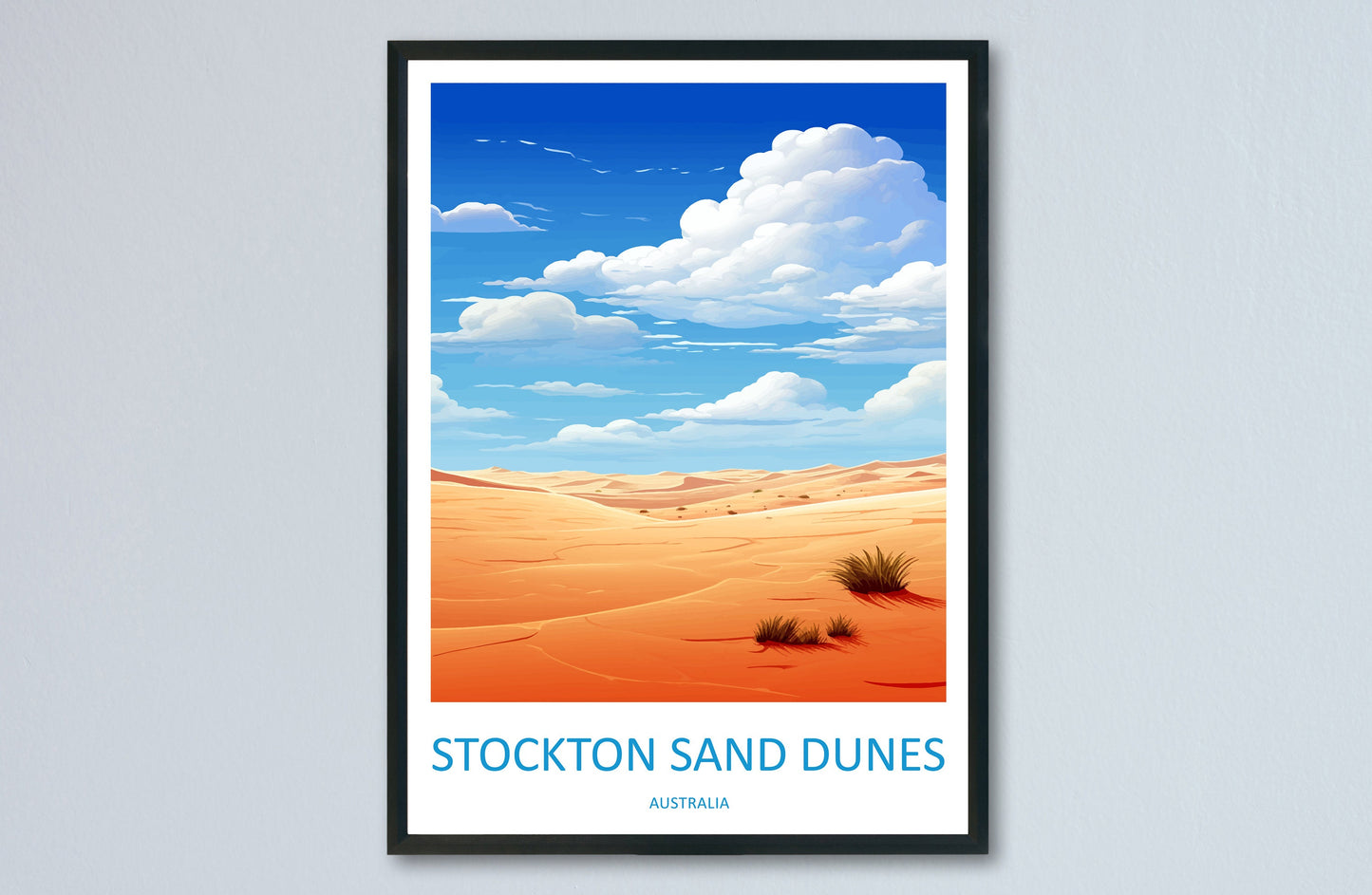 Stockton Sand Dunes Travel Print Wall Art Stockton Sand Dunes Wall Hanging Home Décor Stockton Sand Dunes Gift Art Lovers Australia Art