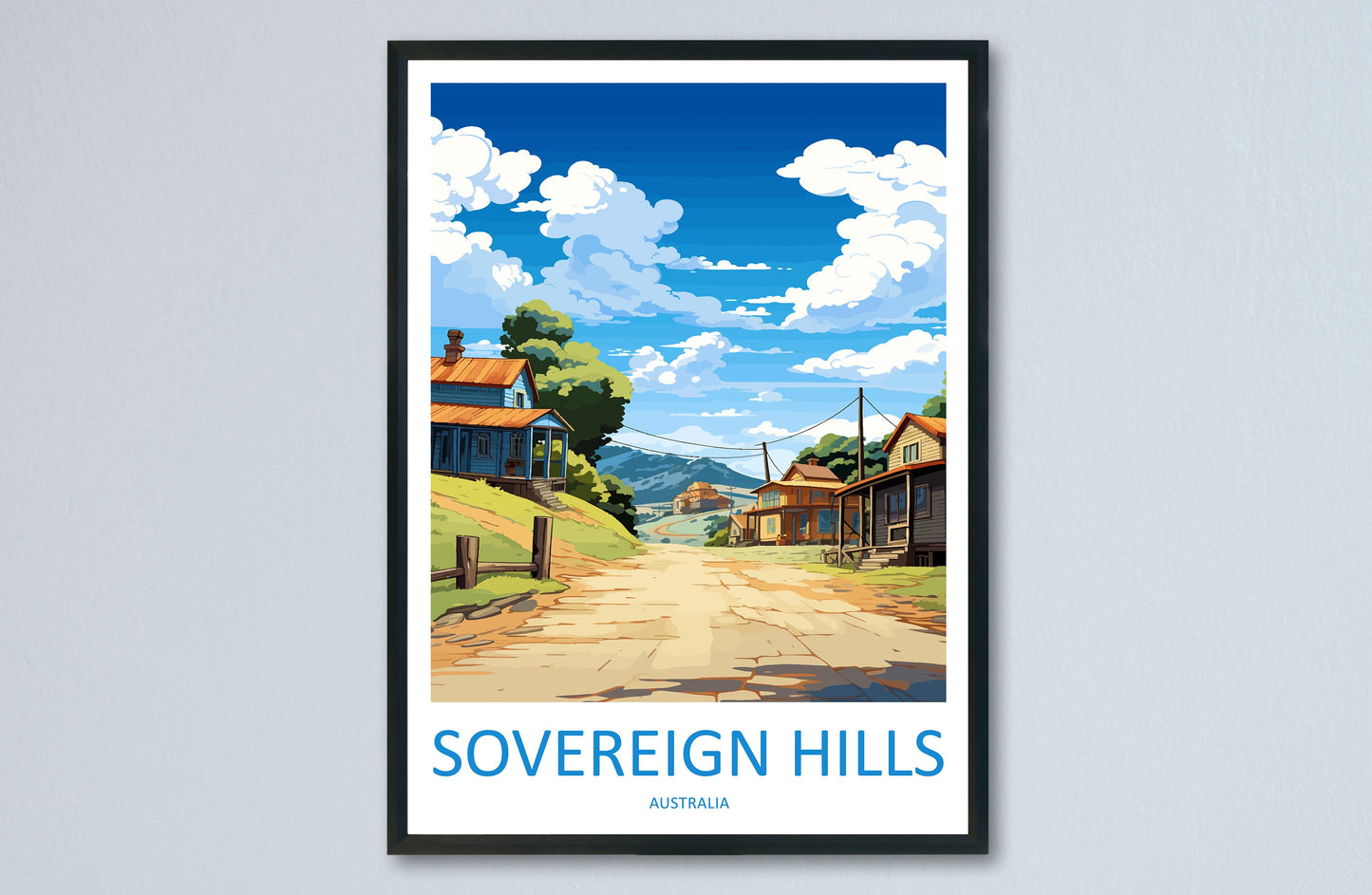Sovereign Hills Travel Print Wall Art Sovereign Hills Wall Hanging Home Décor Sovereign Hills Gift Art Lovers Australia Art Lover Gift