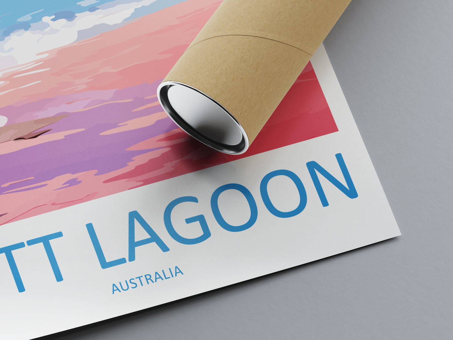 Hutt Lagoon Travel Print Wall Art Hutt Lagoon Wall Hanging Home Décor Hutt Lagoon Gift Art Lovers Wall Art Australia Poster Deco