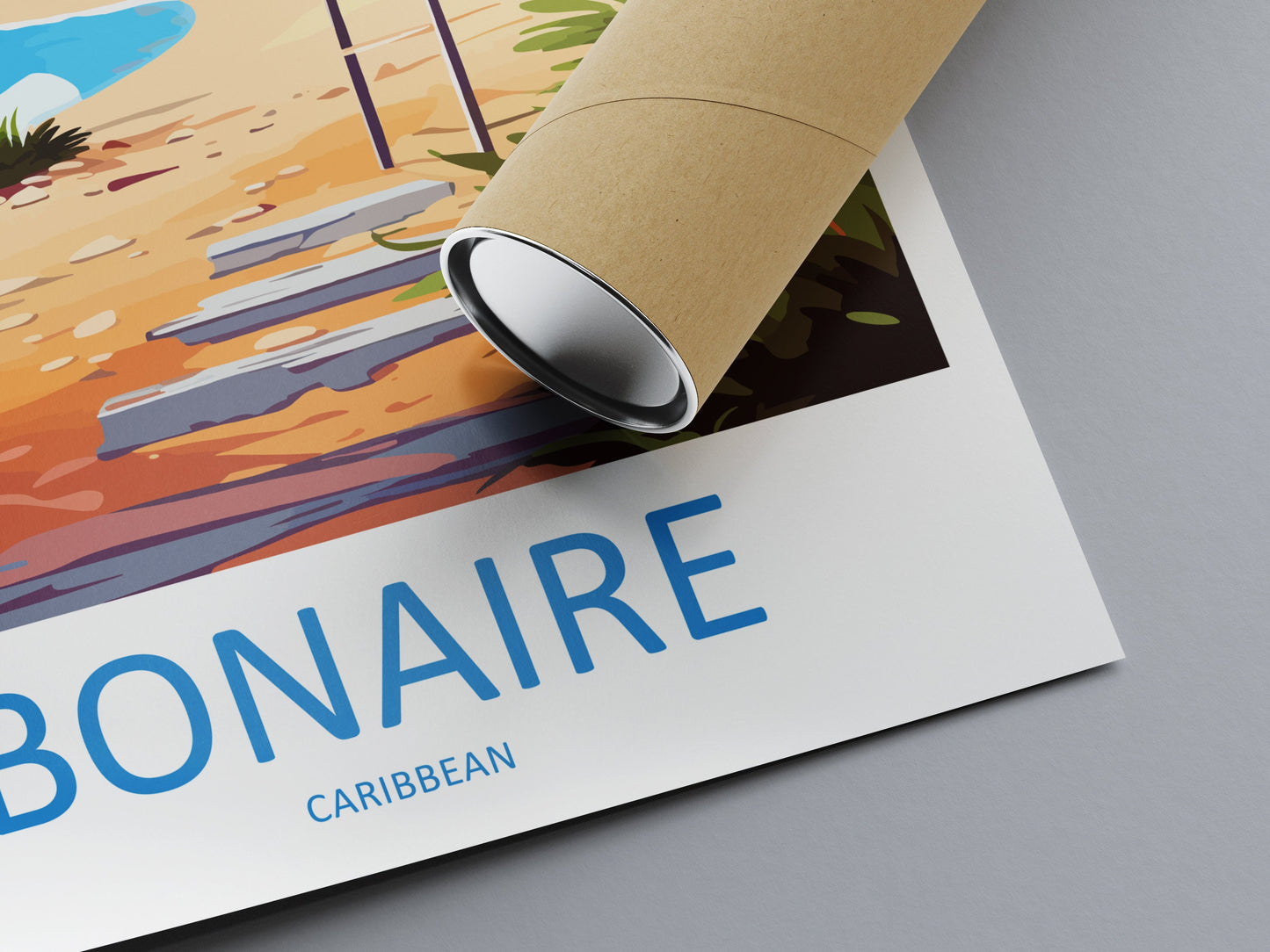 Bonaire Travel Print Wall Art Bonaire Wall Hanging Home Décor Bonaire Gift Art Lovers Wall Art Caribbean Travel Print Poster