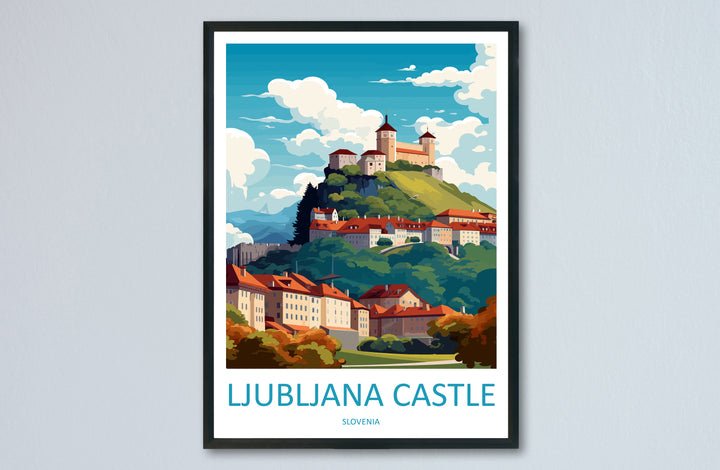 Ljubljana Travel Print Ljubljana Home Décor Slovenia Art Print Ljubljana Wall Print For Gift Wall Hanging Art Travel Slovenia Artwork