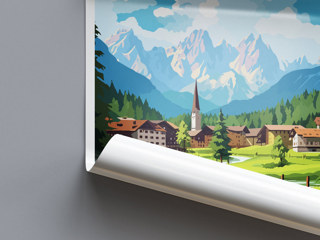 Kranjska Gora Travel Print Kranjska Gora Home Décor Slovenia Art Print Kranjska Gora Wall Print For Gift Wall Hanging Art Travel Slovenia