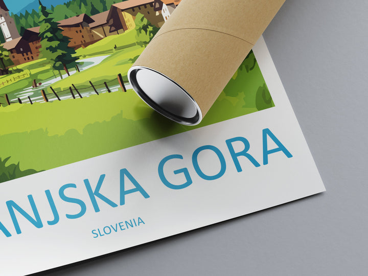 Kranjska Gora Travel Print Kranjska Gora Home Décor Slovenia Art Print Kranjska Gora Wall Print For Gift Wall Hanging Art Travel Slovenia