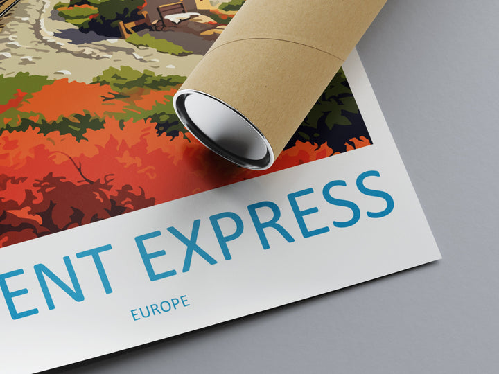 Orient Express Travel Print Wall Art Orient Express Wall Hanging Home Décor Orient Express Gift Art Lovers Europe Art Lover Gift Europe Deco