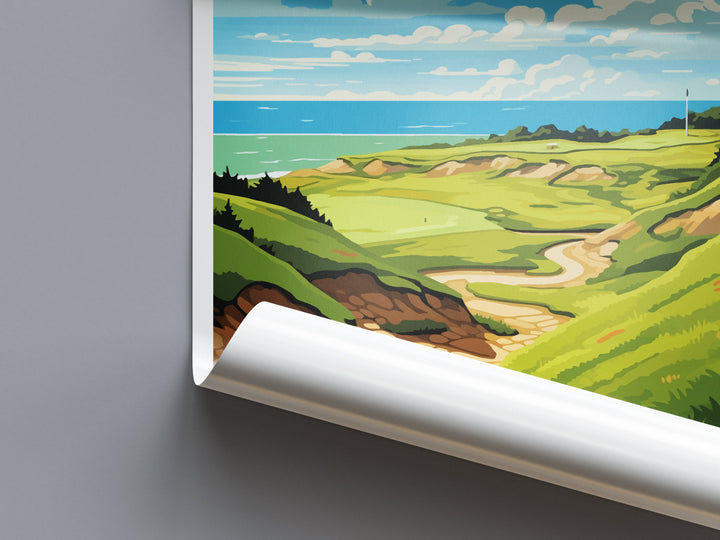 Whistling Straits Golf Course Travel Print Wall Art Whistling Straits Wall Hanging Home Décor Whistling Straits Gift Art Lovers Golf Art