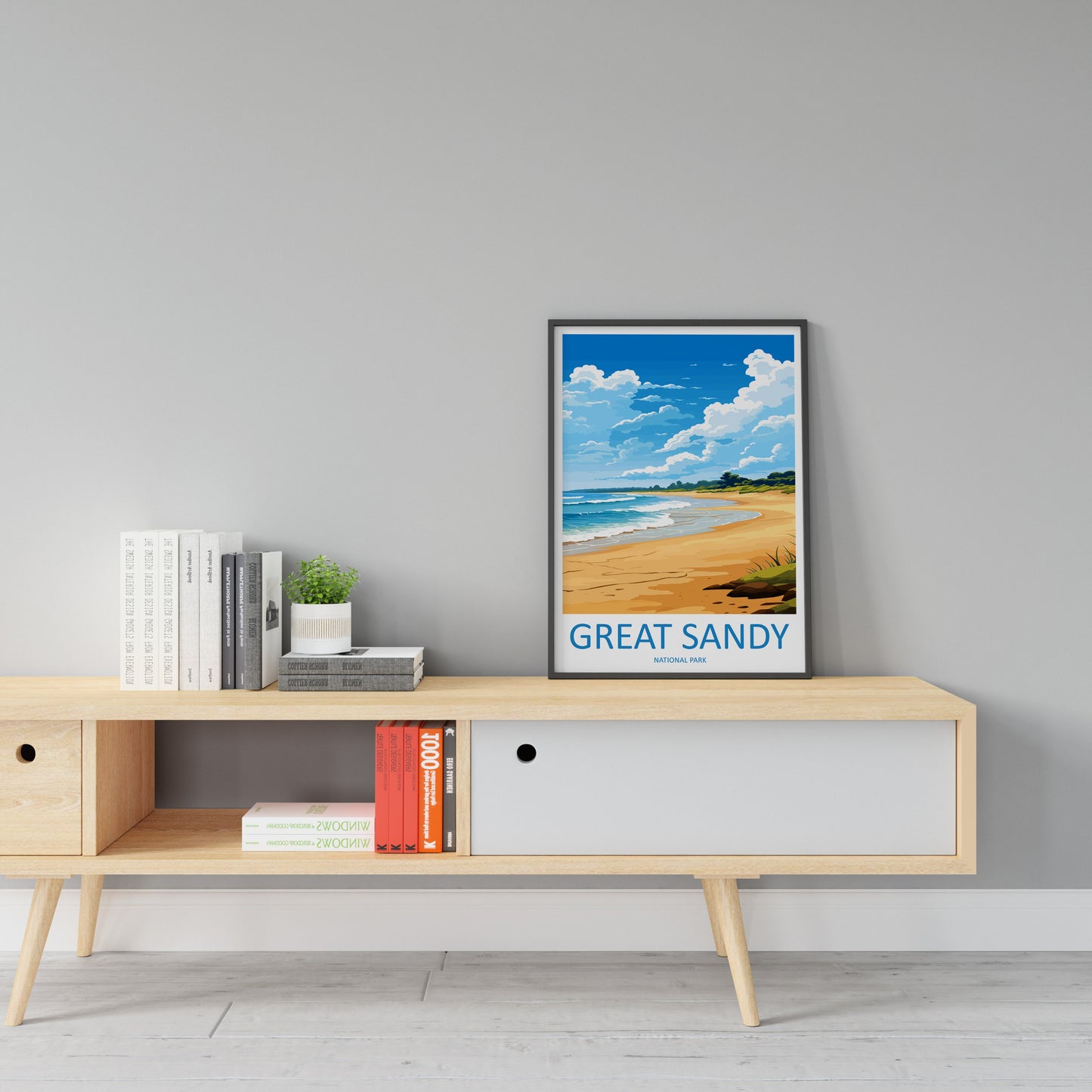 Great Sandy National Park Travel Print Wall Great Sandy National Park Wall Hanging Home Décor Great Sandy Gift Art Lovers Art Australia Art
