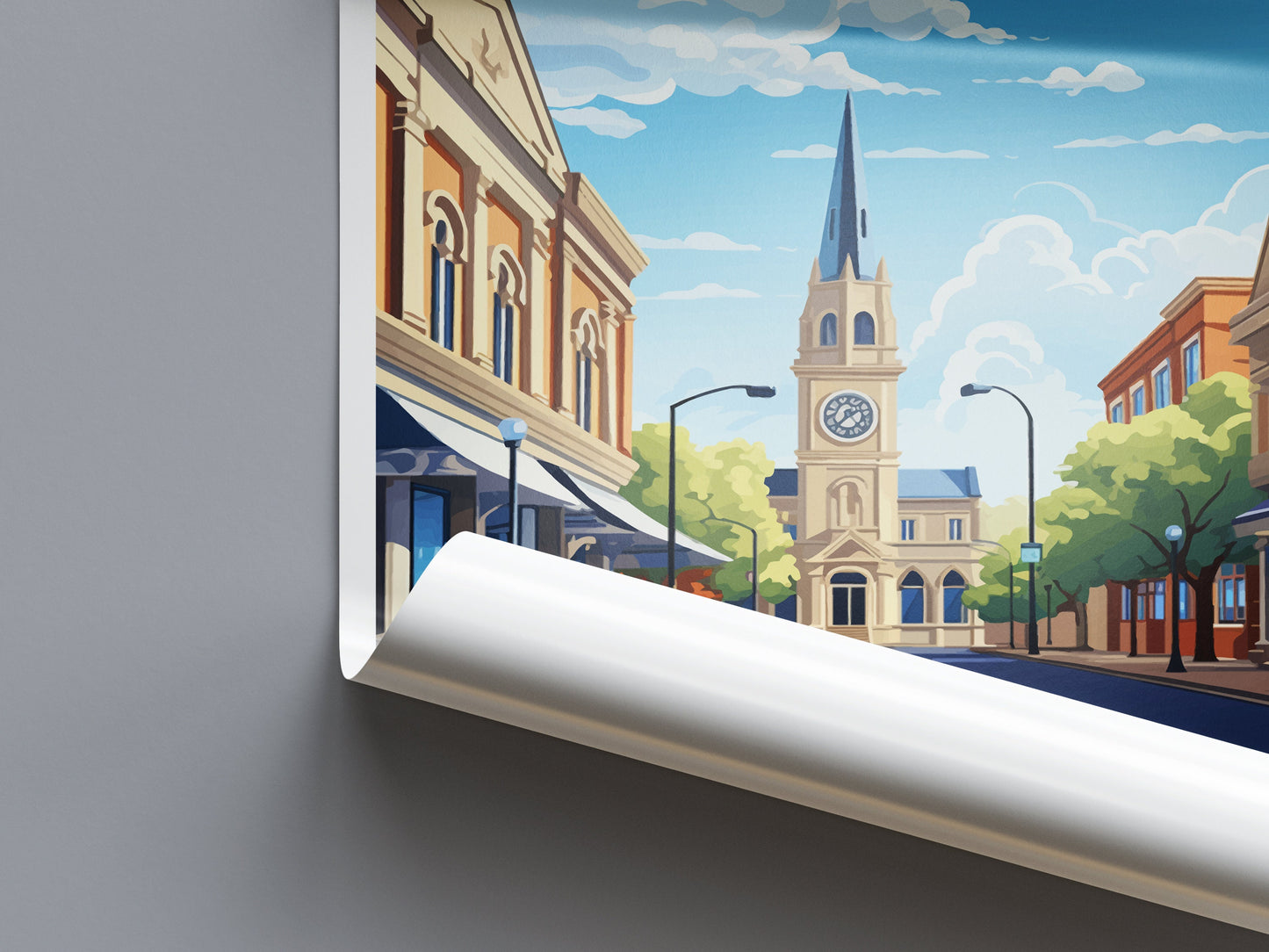Ballarat Travel Print Wall Art Ballarat Wall Hanging Home Décor Ballarat Gift Art Lovers Wall Art Australia Poster Deco Ballarat Gift