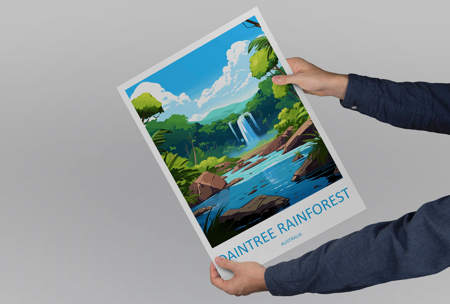 Daintree Rainforest Travel Print Wall Art Daintree Wall Hanging Home Décor Daintree Gift Art Lovers Wall Art Australia Poster Deco Gift