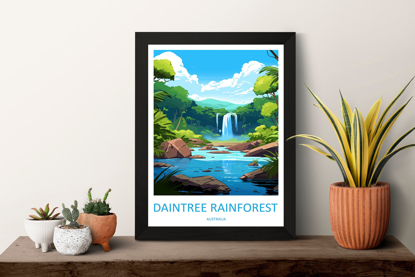 Daintree Rainforest Travel Print Wall Art Daintree Wall Hanging Home Décor Daintree Gift Art Lovers Wall Art Australia Poster Deco Gift