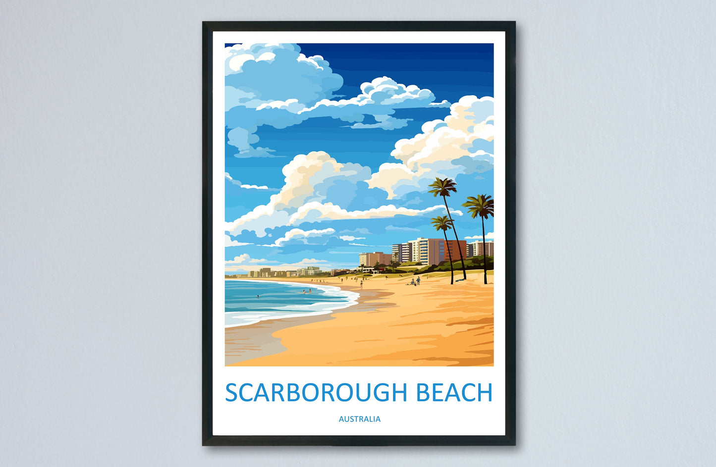 Scarborough Beach Travel Print Wall Art Scarborough Beach Wall Hanging Home Décor Scarborough Beach Gift Art Lovers Wall Art Australia