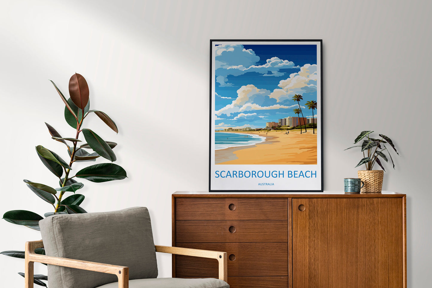 Scarborough Beach Travel Print Wall Art Scarborough Beach Wall Hanging Home Décor Scarborough Beach Gift Art Lovers Wall Art Australia