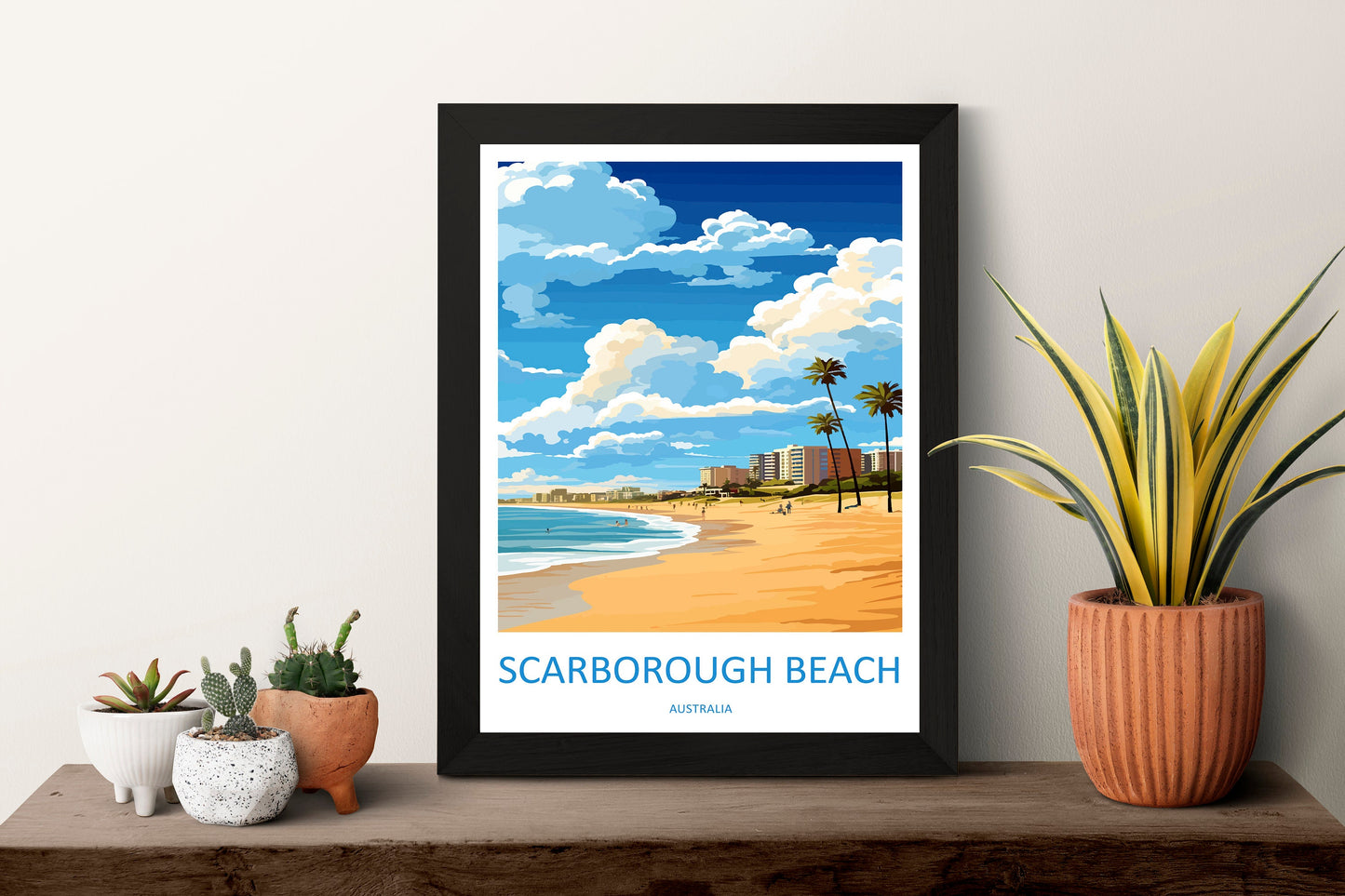 Scarborough Beach Travel Print Wall Art Scarborough Beach Wall Hanging Home Décor Scarborough Beach Gift Art Lovers Wall Art Australia