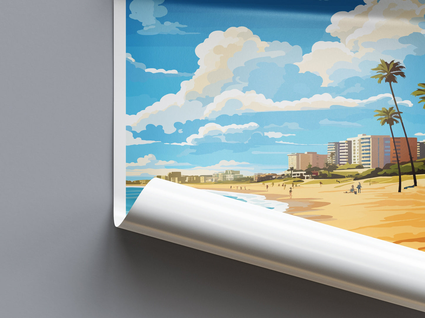 Scarborough Beach Travel Print Wall Art Scarborough Beach Wall Hanging Home Décor Scarborough Beach Gift Art Lovers Wall Art Australia