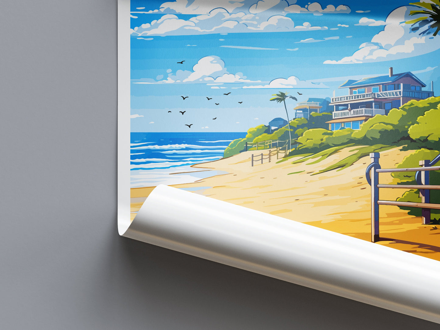 Scarborough Beach Travel Print Wall Art Scarborough Beach Wall Hanging Home Décor Scarborough Beach Gift Art Lovers Wall Art Australia