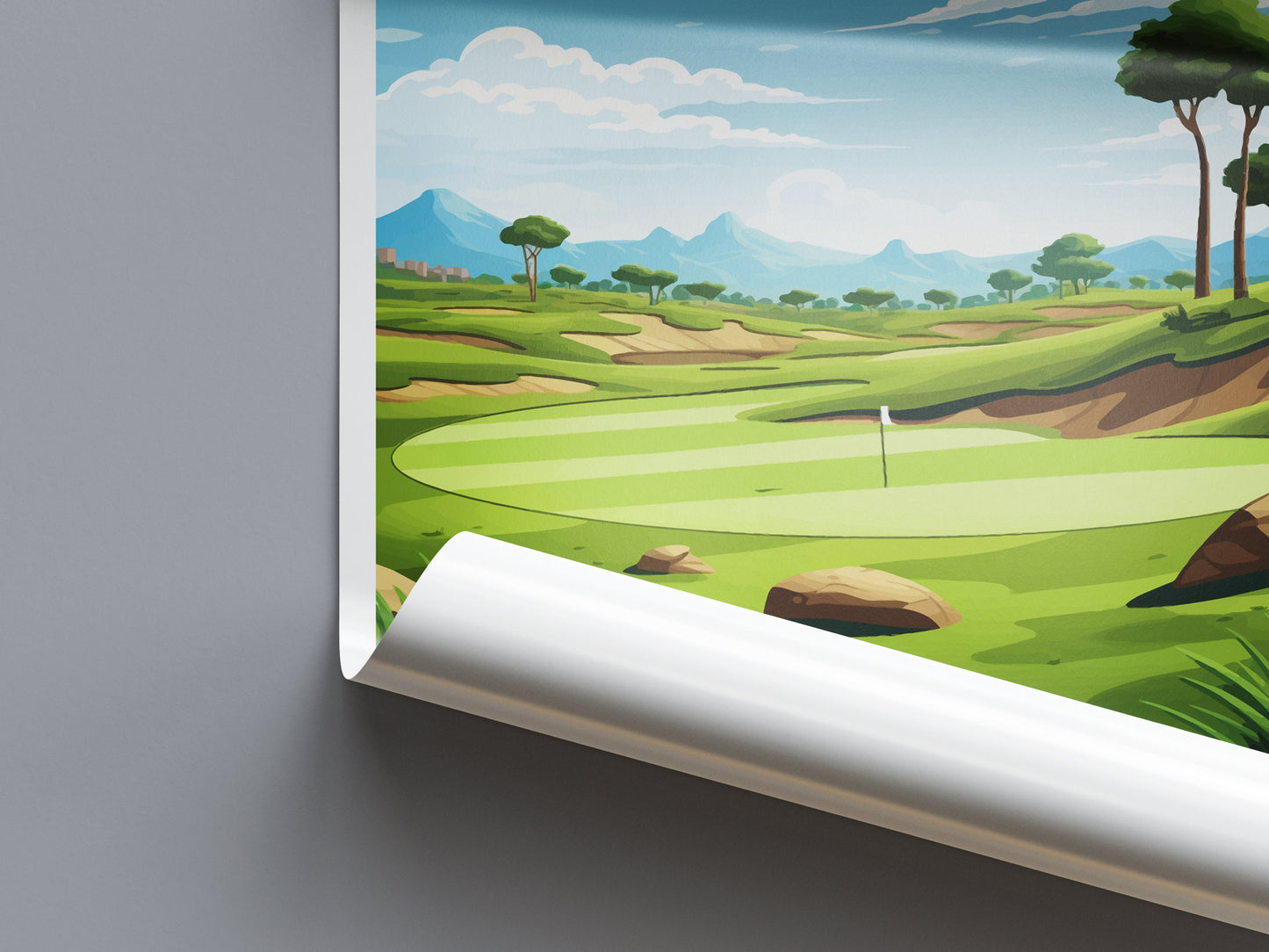 Tpc Scottsdale Golf Travel Print Wall Art Tpc Scottsdale Wall Hanging Home Décor Tpc Scottsdale Gift Art Lovers Arizona Art Travel Poster