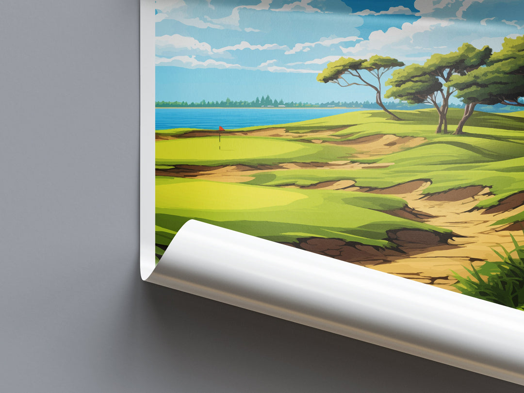 Sea Island Golf Travel Print Wall Art Sea Island Golf Course Wall Hanging Home Décor Sea Island Golf Course Gift Art Lovers