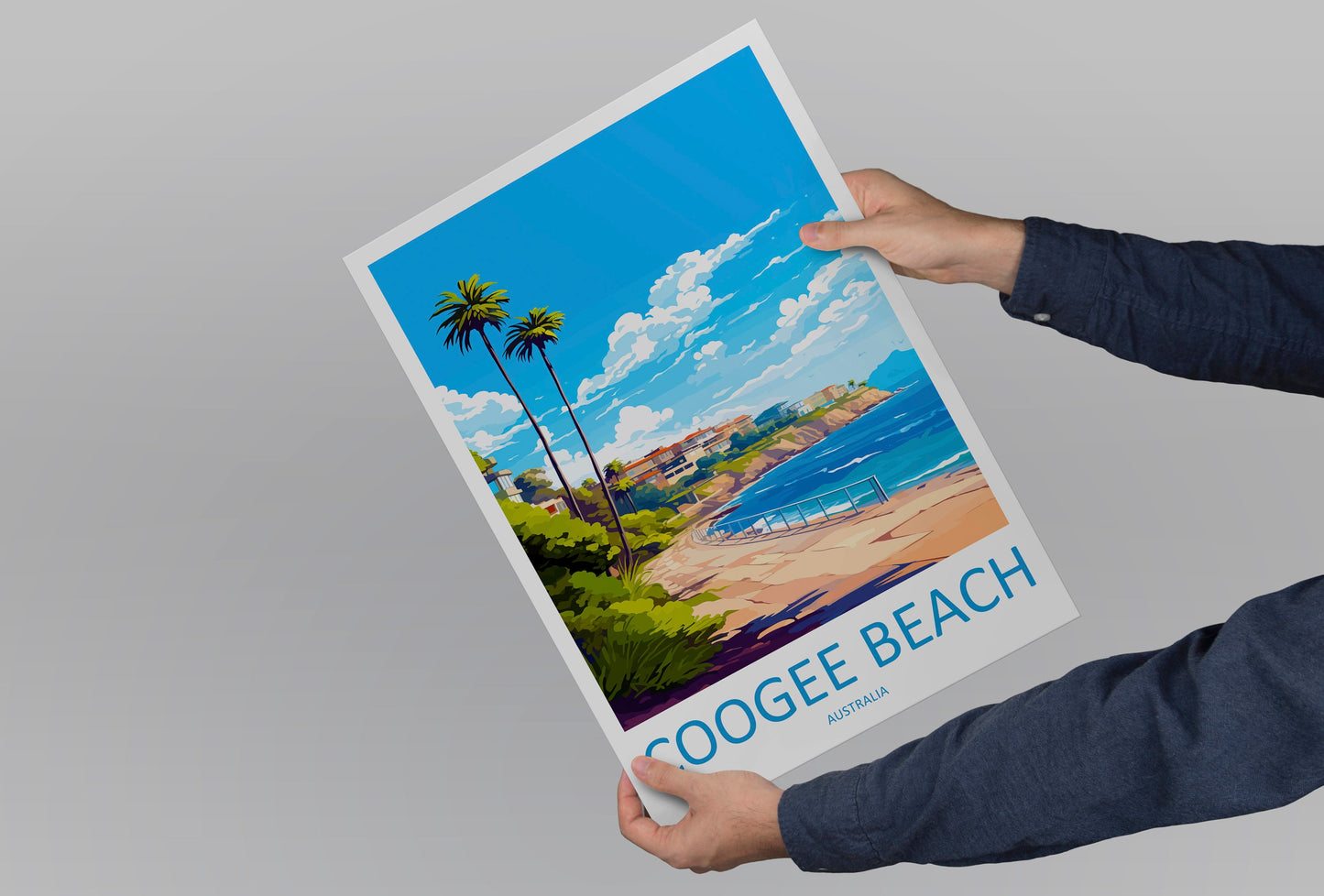 Coogee Beach Travel Print Wall Art Coogee Beach Wall Hanging Home Décor Coogee Beach Gift Art Lovers Wall Art Australia Poster Art