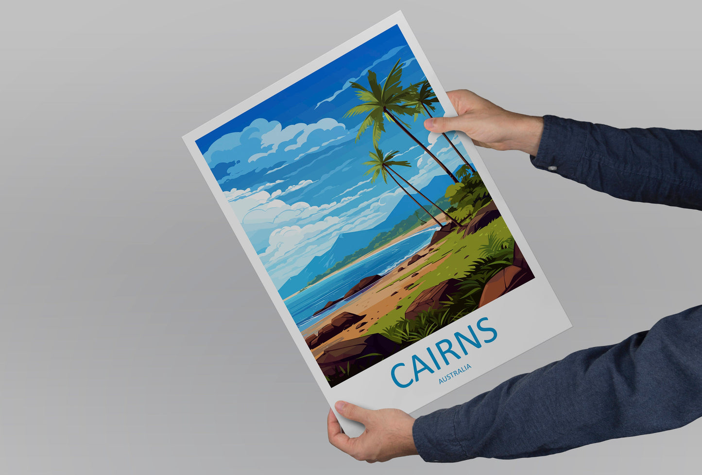 Cairns Travel Print Wall Art Cairns Wall Hanging Home Décor Cairns Gift Art Lovers Wall Art Australia Poster Art