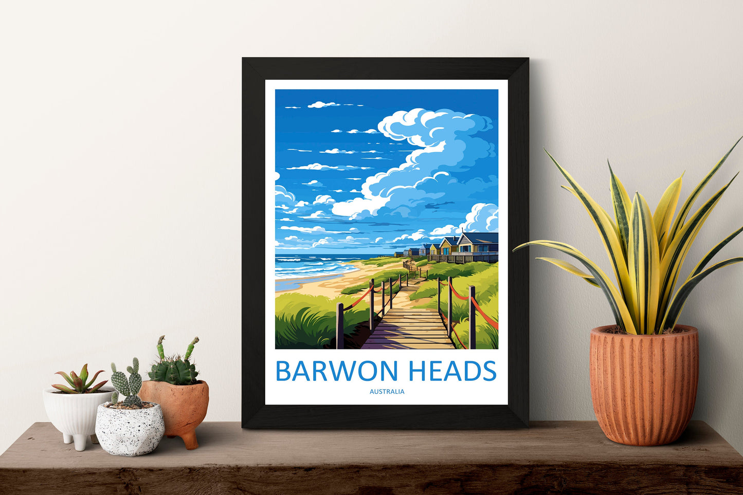 Barwon Heads Travel Print Wall Art Barwon Heads Wall Hanging Home Décor Barwon Heads Gift Art Lovers Wall Art Australia Poster Art