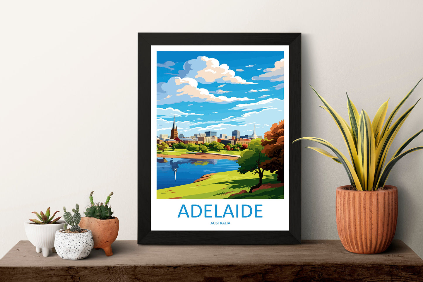 Adelaide Travel Print Wall Art Adelaide Wall Hanging Home Décor Adelaide Gift Art Lovers Wall Art Australia Poster Art